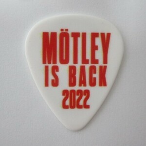 Motley Crue モトリー・クルー Nikki Sixx ニッキ―・シックス 2022年 The Stadium Tour Motley is Back 2022 ギターピック