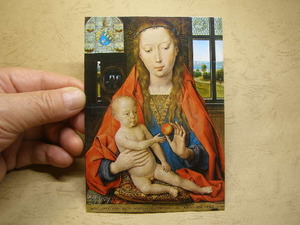 絵葉書 メムリンク 聖母子画 1487 現地購入品ベルギー製 size約10.5x14.8cm 絵葉書送84/1枚:94/5枚