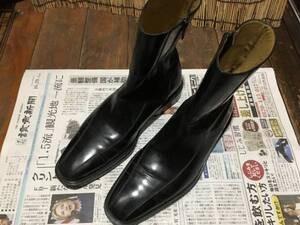 COLE HAAN コールハーン 黒 レザ－ブーツ ナイキエア－ 8M