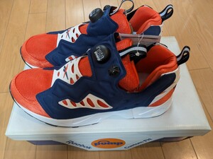 激レアサイズの未使用 Reebok INSTA PUMP FURY ROAD リーボックインスタポンプフューリーロード オレンジ 人気サイズ27.5 US9.5 CLASSIC