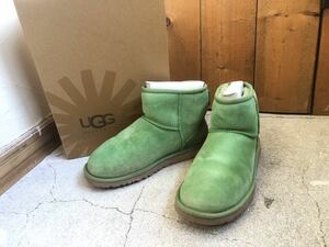 UGG S/N 5854 W / PTNA ムートンブーツ アグ グリーン US8 (JP 25.0cm) 