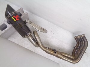 MT09 XSR900 14-20 akrapovic アクラポビッチ レーシングライン カーボン サイレンサー フルエキゾースト マフラー 良品【F519】