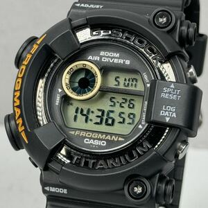 未使用 極美品 箱説付G-SHOCK DW-8200BM-1T FROGMANフロッグマン MEN IN BLACK2 メンインブラック2 MIB2 チタンケース ブラック 潜水蛙