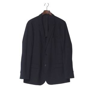 MH2112▽イタリア製*エンポリオ アルマーニ/EMPORIO ARMANI*メンズ56*ストレッチウール*テーラードジャケット/ブレザー*ブラック