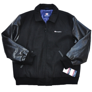 CHAMPION / チャンピオン ONE POINT LOGO MELTON JACKET BLACK M,L