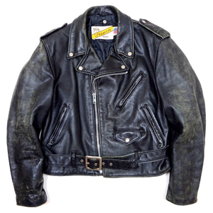 米国製 schott 618 LEATHER RIDERS JACKET ショット レザーダブルライダースジャケット 42 MADE IN USA