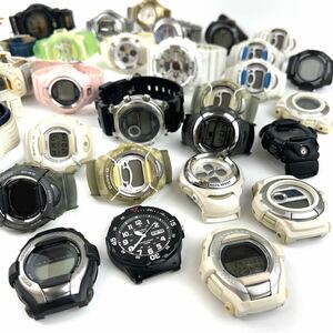 【ジャンク品】CASIO Baby-G カシオ ベビージー ホワイト ブラック ステンレス 60サイズ おまとめ J112003 