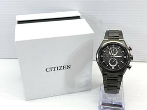 □ 未使用 CITIZEN アテッサ CA0835-61H アクトライン ブラック チタン エコドライブ メンズ 腕時計 シチズン ATTESA ACT LINE □