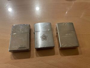 ジッポー3個セット　【ポールスミス　2002年製】【警視庁　2003年製】【メビウス　2014年製】USED ZIPPO SET