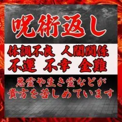 生き霊・憑き物が巻き起こす問題を解決　『即鑑定』不登校/占い/健康/霊視/借金