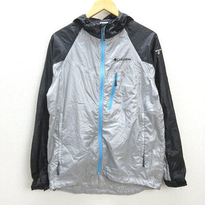 Q■コロンビア/COLUMBIA ワイルドウッドトレイル ジャケット■PM2727【 L 】灰×黒/MENS/52【中古】