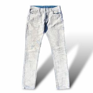 MAISON MARTIN MARGIELA 10 2016SS スリムフィット ペンキ加工デニム 30 メゾン マルタン マルジェラ painted slim pants