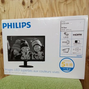 23.6インチ液晶モニター PHILIPS 243V5QHABA/11 no.83【未使用品】