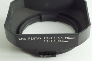 影BG【並品 送料無料】SMC PENTAX 2-2.8-3.5 28mm 2-2.8 35mm TAKUMAR 28mm F2 2.8 3.5 35mm F2 2.8 角型レンズフード