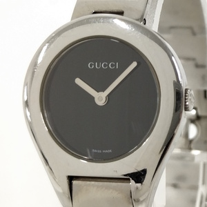 GUCCI レディース 腕時計 クオーツ SS ブラック文字盤 6700L