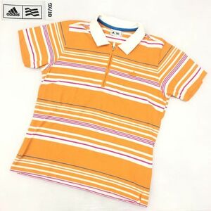 adidas GOLF アディダス ゴルフ スポーツウェア ゴルフウェア 半袖シャツ ハーフジップ レディース サイズO オレンジ テーラーメイドゴルフ