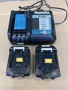 1円スタート マキタ makita 急速充電器 14.4V-18V用 DC18RFとリチウムイオンバッテリー BL1430B 14.4V 3.0AhとBL1830B 18V 3.0Ah 3点セット