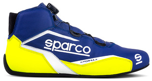 SPARCO（スパルコ） カートシューズ K-FORMULA ブルーxイエロー 39サイズ（24.5cm）