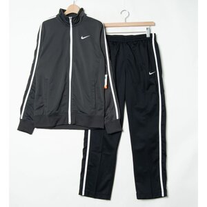 【1円スタート】タグ付き 未使用品 NIKE the athletic dept. ナイキ ジャージ上下セット セットアップ スポーツ トレーニング 灰色×黒 M