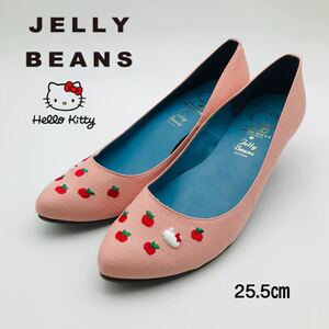 【未使用】Jelly Beans Hello Kitty パンプス 25.5cm