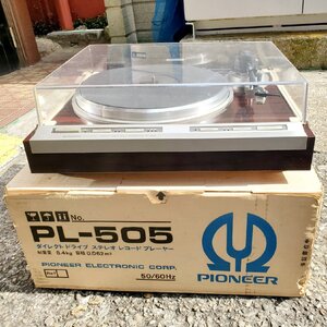 GY0382 PIONNER PL-505 レコードプレイヤー パイオニア(中古品)