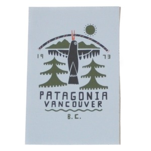 パタゴニア ステッカー バンクーバー カナダ スペシャル PATAGONIA VANCOUVER CANADA STICKER 海外 店舗 ご当地 鳥 B.C. 州 シール 新品