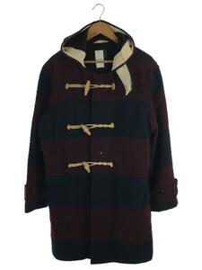 Woolrich◆ダッフルコート/M/ウール/マルチカラー/ボーダー