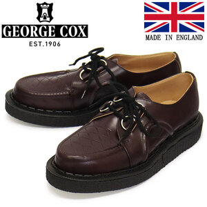 GEORGE COX (ジョージコックス) HAMILTON DACE IVC ラバーソール レザーシューズ 030 OXBLOOD UK7-約26.0cm