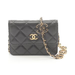 シャネル マトラッセ ミニ ブランドオフ CHANEL レザー ショルダーバッグ キャビア 中古 レディース