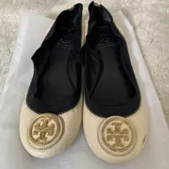 TORY BURCH トリーバーチ　フラットシューズ　バレエシューズ　ロゴ