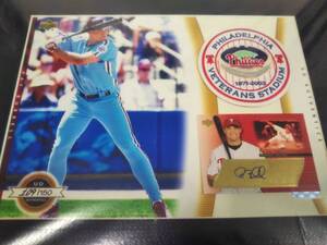 UPPERDECK 2003 UD Authentics memorabilia BASEBALL 直筆サインカード★パットバレル★PAT BURRELL★新品未使用