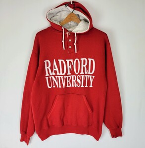 美品 80s～ USA製 H.WOLF AND SONS スエットパーカー XL “RADFORD UNIVERSITY” カレッジプリント 80年代 90年代 アメリカ製 ビンテージ