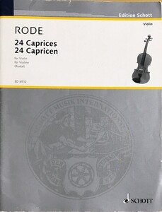 ロード（ローデ）　24のカプリス (ヴァイオリン教本) 輸入楽譜 Rode 24 Caprices 洋書