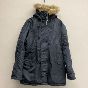 720◆ALPHA INDUSTRIES TYPE N-3B(N) アルファ フライトジャケット 黒 Lサイズ