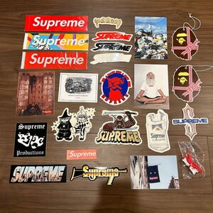 【Supreme】ステッカー セット / シュプリーム ボックスロゴ BOXロゴ BOXLOGO リフレクター ape undercover ノベルティ Tシャツ デザインに