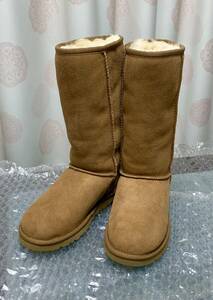 22cm UGG US5 CLASSIC TALL chestnut 正規品 本物 ムートンブーツ クラシック トール チェスナット レディース 未使用 アグ