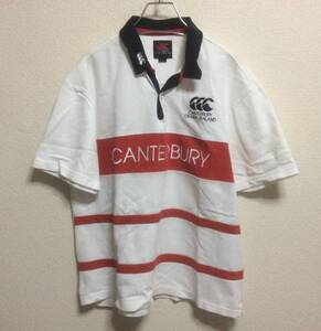 【カンタベリー(Canterbury)】ラガージャージ レッド 半袖 size:Ｌ ロゴ刺　ビックロゴ