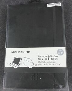 【美品】MOLESKINE モレスキン タブレット専用ケース au +1 collection ブラック 黒