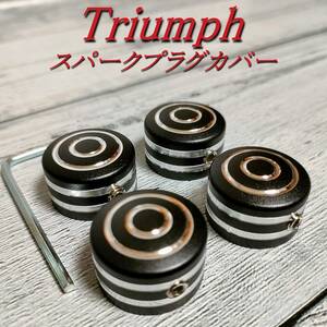 Triumph トライアンフ スパーク プラグ ヘッド ボルト カバー H４個 Thruxton Bonneville ストリートツイン