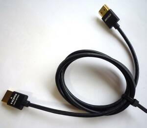 BUFFALO バッファロー HDMIケーブル スリムタイプ タイプA HDMIコード 金メッキ 1.1m 黒 ブラック ケーブル HDMI High Speed ハイスピード