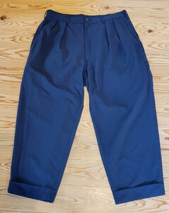 Msize BEAMS SSZ ID.BOOTLEG期 ストライプ スラックス NAVY 