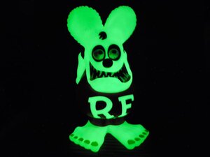 送料無料【Rat Fink・ラットフィンク】※《ジャンボコインバンク・GLOW FINK》　グローインザダーク仕様　蓄光仕様　アメリカン雑貨　FUNKO