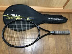 【送料無料】テニスラケット ダンロップコム COM260RC-1 ONE OVER SIZE オーバーサイズ DUNLOP ケース付き 中古品 