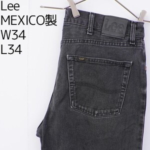 Lee リー W34 ブラックデニム ボトム パンツ 古着 黒 12174