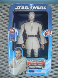 【新品未開封】ATTACK OF THE CLONES スターウォーズ Obi-Wan Kenobi フィギュア レトロ 昭和 当時