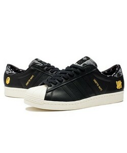 ◆A BATHING APE x UNDEFEATED x adidas SUPERSTAR 80v 27cm/黒