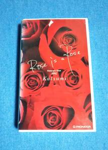 VHS■KATSUMI / ROSE IS A ROSE CONCERT TOUR 1992■ステッカー2枚付■再生確認済み■ビデオテープ