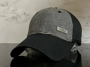 【未使用品】51F クール★OAKLEY オークリー キャップ 帽子CAP クールなシマ柄とブラックの伸縮素材にメタルピン《伸縮前58㎝～61㎝位迄》