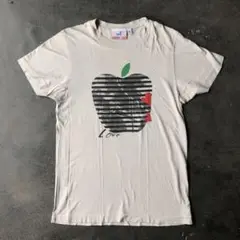 古着 USA製 アップル リンゴ プリント tee レトロ ストリート