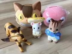 ジブリ★どんぐり共和国★トトロ★ナウシカ★シルバニアファミリー　フィギュアセット